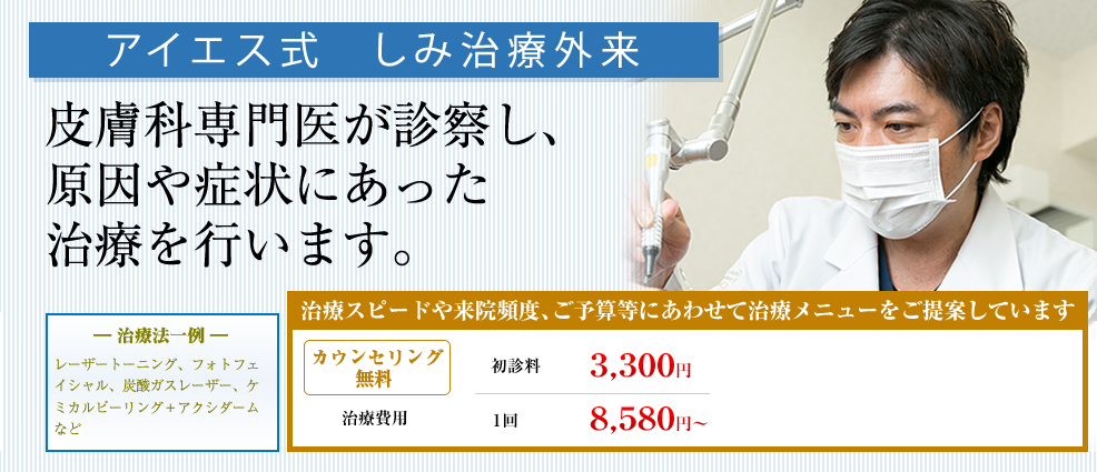 アイエス式しみ治療外来